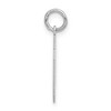 Black Bow Jewelry Sterling Silver, Athletic Collection, Small Polished Number 06 Pendant - 2 of 4