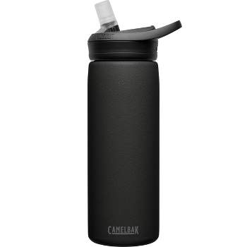 20 oz Black Vacuum Insulated Stainless Steel Water Bottle with Wide Mouth