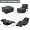Ainfox Multi-Function Folding Ottoman Couch Bed with Adjustable Backrest Modern Convertible Chair for Living Room Apartment Office - 2 of 4