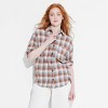 Women's Long Sleeve Oversized Flannel Button-Down Shirt - Wild Fable™ - 2 of 3
