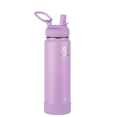 Takeya 24oz Actives Insulated Stainless Steel Water Bottle with Straw Lid -  Lilac