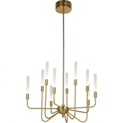 Craftmade Lighting Valdi 10 - Light Chandelier in  Satin Brass