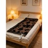 Heated Comfort Blanket with Wireless LCD Controller, Milk Velvet Border with Cow Print, Soft Cotton Lining with Quilted Edges, Warm and Cozy - 3 of 3