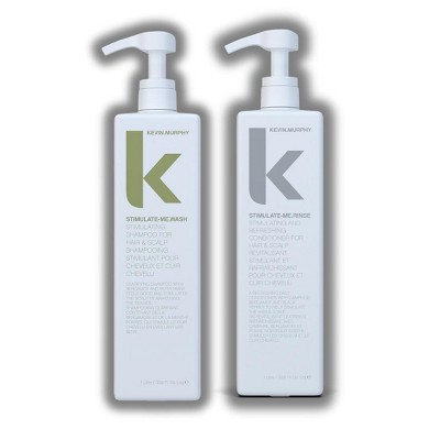 Kevin Murphy Stimulate Me Wash Shampoo (33.6 oz) & Stimulate Me Rinse Conditioner (33.6 oz) XXL LITER DUO SET KIT