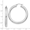 Black Bow Jewelry 5mm, Sterling Silver, Large Round Hoop Earrings - 45mm (1 3/4 Inch) - 4 of 4