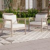 Christopher Knight Home Terry Patio Rustic Acacia Wood Club Chair with Water Resistant Cushions (Set of 2) - 2 of 4