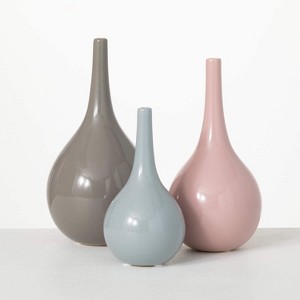 Sullivans Ceramic Vase Set of 3  10"H  9"H & 7"H - 1 of 4