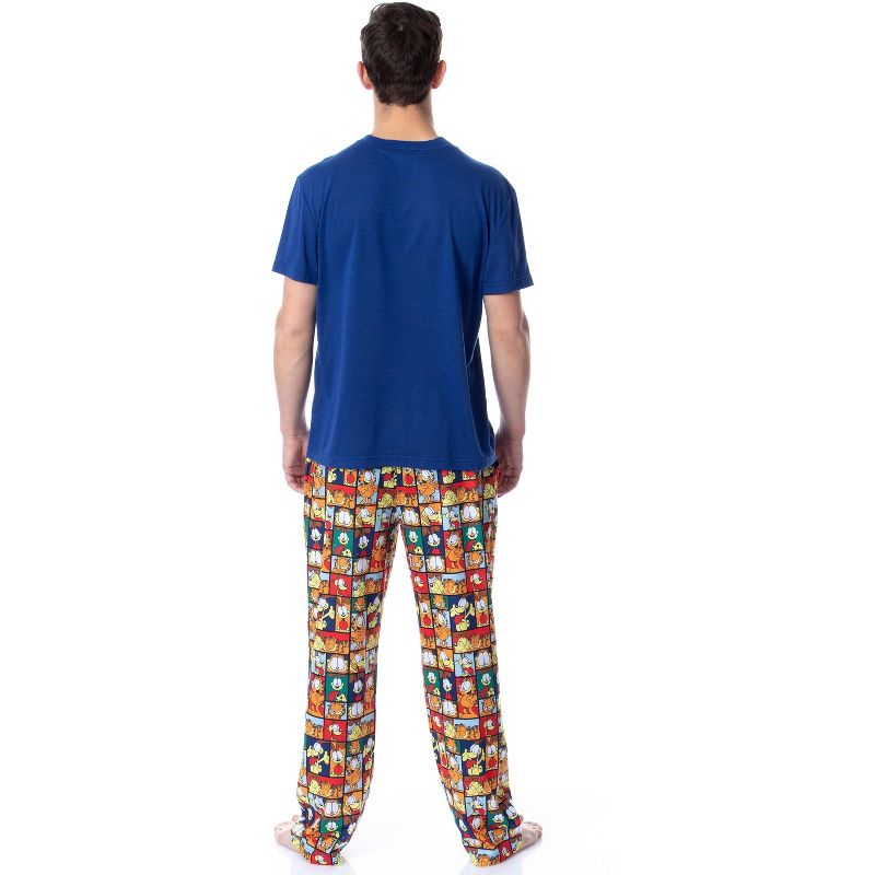 Nickelodeon Mens' Garfield Odie Comic Strip Chill Out Sleep Pajama Set Multicolored, 5 of 6