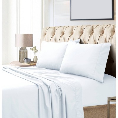 Queen 800 Thread Count Extra Deep Pocket Sateen Sheet Set White - Tribeca  Living : Target