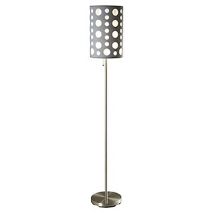 Ore International Floor Lamp - Silver (Lamp Only)