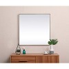 Elegant Lighting Metal Frame Square Mirror 42 inch in Brass - 4 of 4