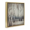 Stupell Industries Misty Birch Tree Forest Landscape Floating Frame Canvas Art - 2 of 4