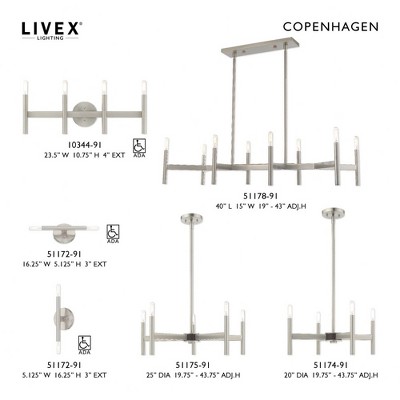 Brushed Nickel 4-Light ADA Compliant Bathroom Vanity Light