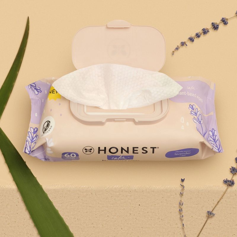 The Honest Company Calm + Cleanse Plant-Based Baby Wipes - Lavender, 2 of 6