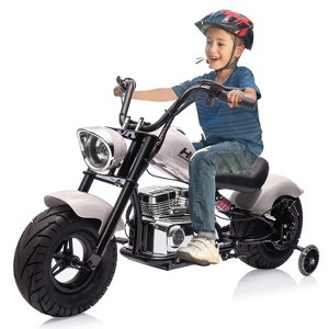 Kids Electric Off-Road Dirt Bike,36V Motorcycle with Top Speed of 16.5 Mph, Spring Suspension, Led Lights, Music Player, for Teens - 1 of 4