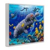 Stupell Industries Manatees & Fish Swimming Framed Giclee Art - 2 of 4