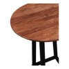 South Miami Bar Height Table Brown - Alder Bay: Solid Walnut, Rubberwood Base, Modern Style, Seats 4 - image 2 of 3