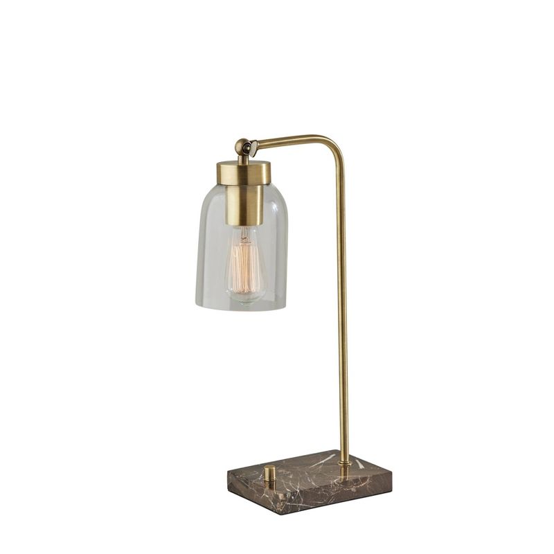 Bristol Desk Lamp (Includes Light Bulb) Antique Brass - Adesso, 3 of 8