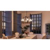 Urban Ambiance Luxury Modern Farmhouse Chandelier,  15''H x 22''W,  Matte Black & Rich Walnut Finish, UFS2012 - 2 of 4