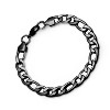 Steeltime Men's Black IP stainless steel Franco chain bracelet - 2 of 4