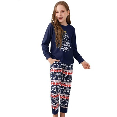Christmas Pajamas for Family Kids Christmas Pjs Matching Sets for Kids Holiday Xmas Sleepwear Set
