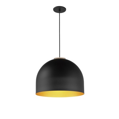 ET2 Lighting Foster 1 - Light Pendant in  Black/Gold