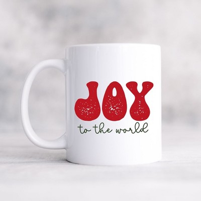 City Creek Prints Joy To The World Cursive Mug - White : Target