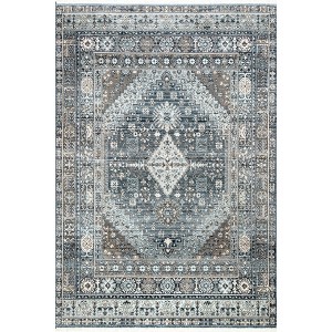 Nuloom Vintage Melani Medallion Fringe Indoor Area Rug - 1 of 4