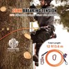 VEVOR Steel Core flipline, 1/2" x 12' Arborist Flipline, Flip Line for Tree Climbing with Alloy Steel Snap Hook, Aluminum Alloy Carabiner, Orange - 3 of 4