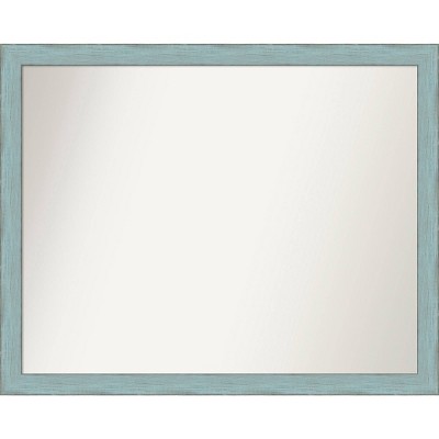 Amanti Art Choose Your Custom Size, 30-in Short Side, Brushed Nickel Framed  Bathroom Wall Mirror Outer Size: 35 x 30 in 