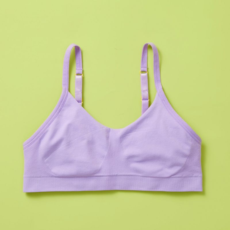 Yellowberry High-Quality Girls Bra Wire-Free Double-Layered Seamless Strappy Back and Ideal for First Bra & Everyday Wear, 1 of 5