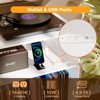 HDZNVF Large Record Player Stand With Magnetic Door,350 Vinyl Record Storage Cabinet - 4 of 4
