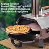 CAVINAS 12" Pizza Oven Outdoor Semi-Automatic Pizza Oven Outdoor Pizza Maker for Outdoor Picnics, Family, Silver - 3 of 4