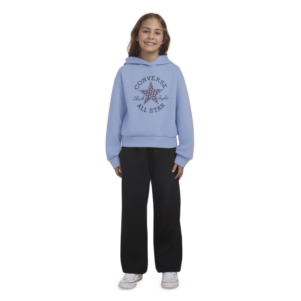 Converse Girls Knit Hoodie Pullover Sweatshirt