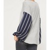 Women's Sunday Funday Stripe Print Sleeve Top - PROMESA - 2 of 3