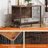 GustoWave Dog Crate Furniture for Large Dogs, 38.6" Indoor Kennel with Double Doors, Wheels & Removable Tray, Sturdy Dog Cage - 4 of 4