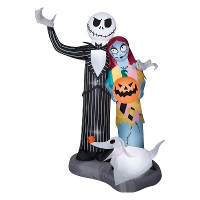 6' Nightmare Before Christmas Scene Inflatable Halloween Decoration