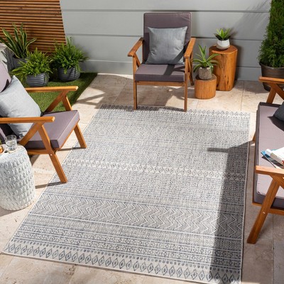 Hauteloom Madras Navy All Over Performance Rug