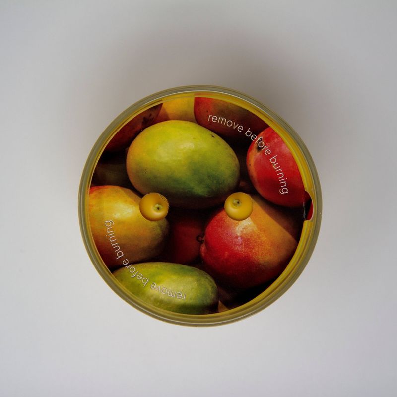 Glass Jar 2-Wick Tropical Mango Candle - Room Essentials™, 3 of 4