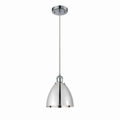 Metal Bristol - 1 Light Mini Pendant In Industrial Style-11.25 Inches Tall and 7.5 Inches Wide