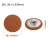 Unique Bargains Round Metal Sewing Cloth Covered Button 10 Pcs - 2 of 4