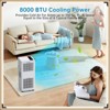 8,000 BTU Portable Air Conditioner, Cools Up to 350 Sq.Ft, 4-in-1 AC with Fan, Dehumidifier & Sleep Mode, Remote Control Included - 4 of 4
