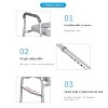 Toilet Seat Riser for Seniors, Raised Toilet Seat with Handles, Adjustable Height & Width, 300lbs Weight Capacity - 4 of 4