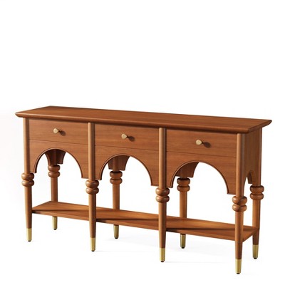 Tribesigns 59-inch Wooden Console Table, Grey : Target