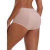 INSPIRE CHIC Leak Proof Briefs for Women's Cotton High Waist Elastic Waistband Full Coverage Tummy Control Period Underwear - 2 of 4