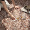 MontVoo Washable Non-Slip Vintage-Inspired Area Rug Rust - 4 of 4