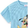 Disney Mickey Mouse Waffle Knit Boys 2 Piece T-Shirt and Shorts for Infant, Toddler, and Big Kids - 4 of 4