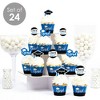 Big Dot of Happiness 2025 Blue Graduation Cupcake Decoration - Party Cupcake Wrappers and Treat Picks Kit - Set of 24 - 2 of 4