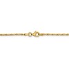 Black Bow Jewelry 1.6mm 14k Yellow Gold Diamond Cut Fancy Franco Chain Necklace - 4 of 4