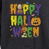 Women's - Garfield - Happy Halloween Icons Lightweight French Terry Wide Neck Long Sleeve Shirt - 2 of 4